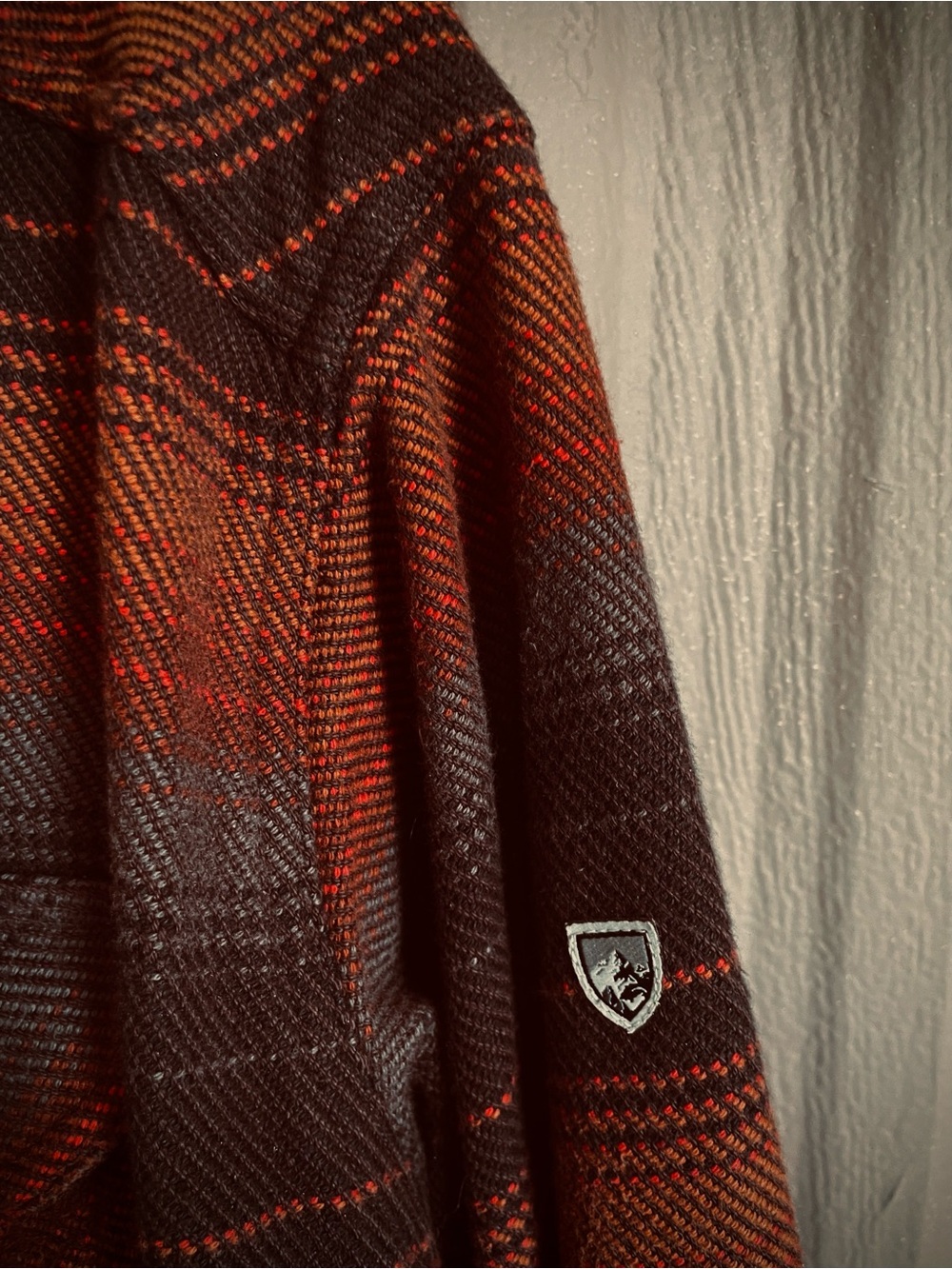 Kuhl Heavy Flannel Disordr Shirt Jacket Stripe Outdoor Work Shacket Utility XL - Picture 6 of 8